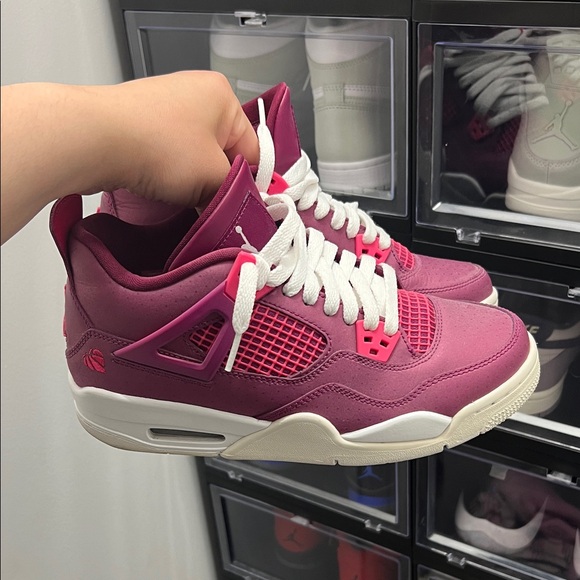 Jordan Shoes - Jordan Women's Pink and White Sneakers